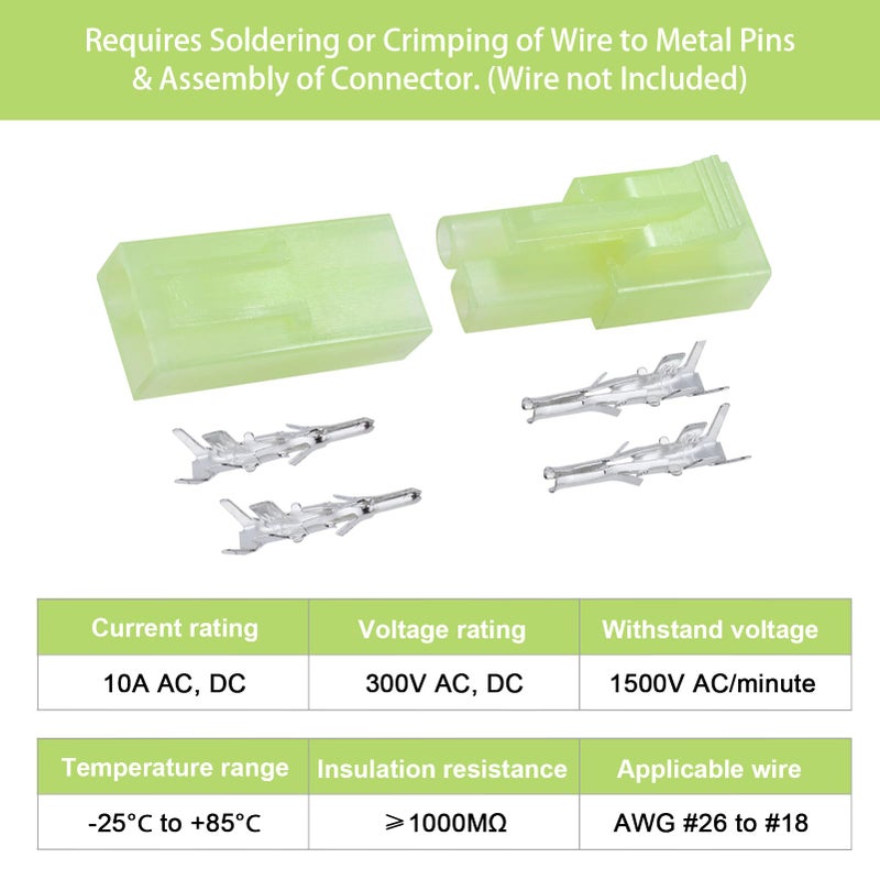 Hobbypark Mini Tamiya Style Connector Plugs Male & Female (10 Pairs) - Image 3